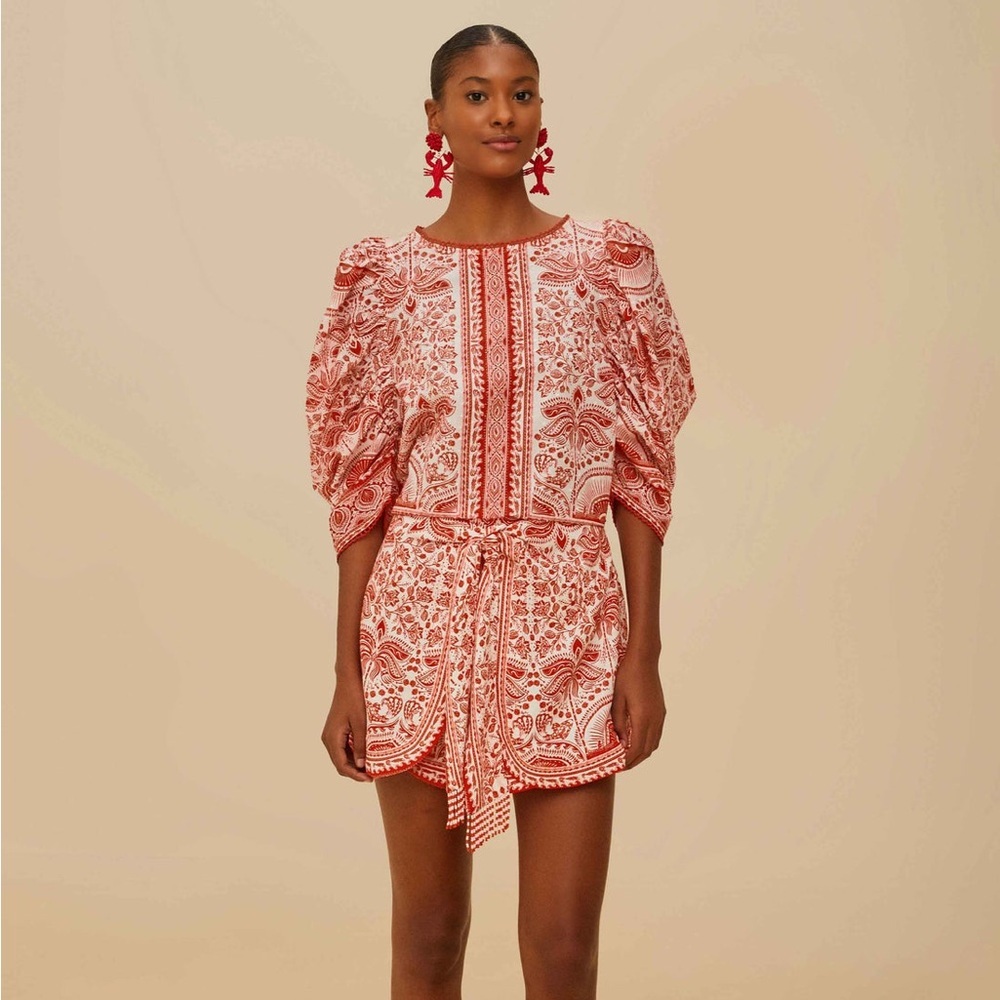 Farm Rio: Red River Ride Blouse - Picture 4 of 8